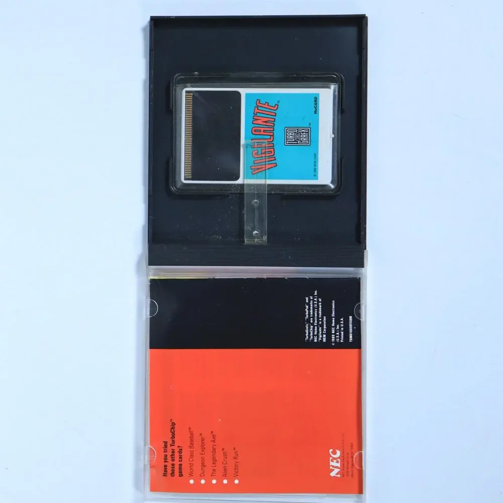 Vigilante (TurboGrafx 16, 1989) w/Case & Manual